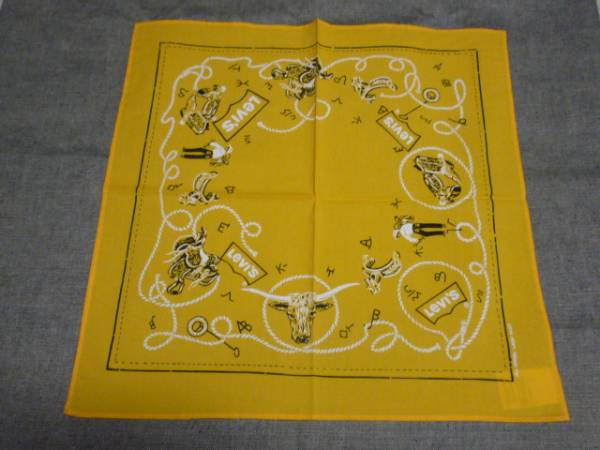 リーバイス　サドルマン　バンダナ　イエロー