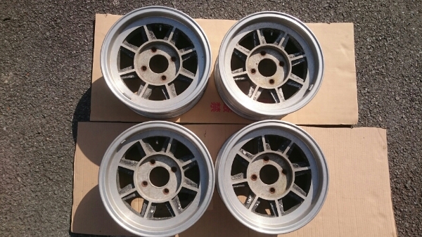 中古 ハヤシレーシング ホイール 6Ｊ14 オフセット7 4穴(4本)