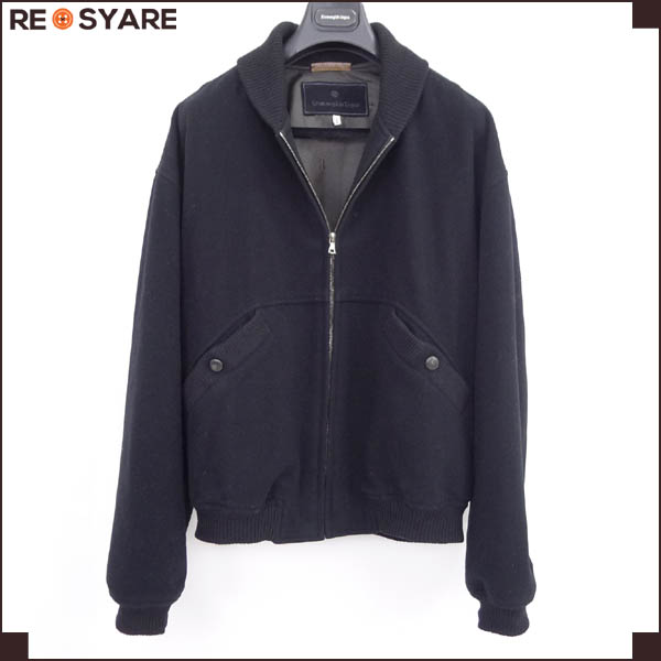 ★新品未使用★ BEIGE, ジャケット　32 エルメネジルドゼニア*リブ*ブルゾン*ボンバージャケット*M*9670