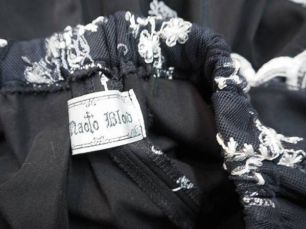 h.Naoto Blood 薔薇刺繍チュール付きスカート FRILL ワンピース h