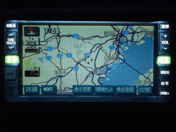 作動OK!純正改 白LED仕様☆トヨタ純正DVDナビ【NDDN-W56】76031