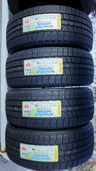 送料無料　225/45R17 DUNLOP 新品 2012年 4本 室内保管 M46