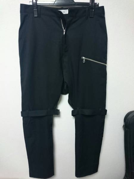 ★sulvamサルバムボンテージサルエルパンツブラック★