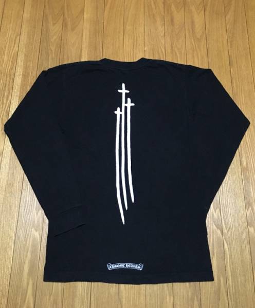 クロムハーツ リチャードクロス ロンT 長袖 Tシャツ 黒 S 本物