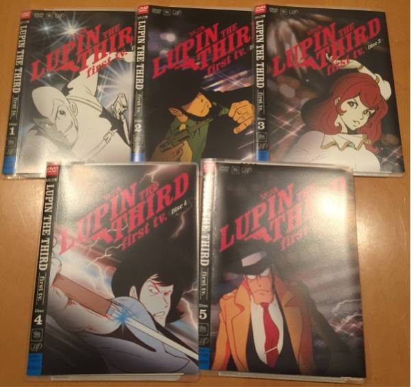 ルパン三世 1st DVD 5枚セット 旧ルパン 宮崎駿 高畑勲 大塚康生