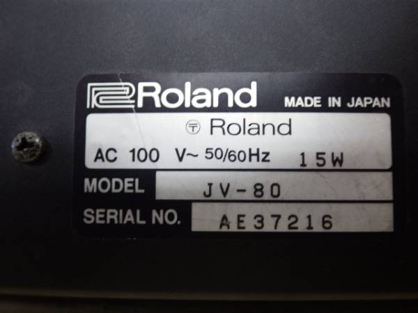 n412◇Roland ローランド JV-80 シンセサイザー 中古 Yahoo