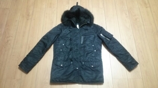 wjk N-3Bジャケット ブラックファー