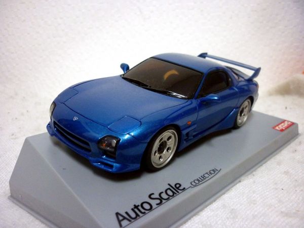 京商 オートスケール マツダ RX-7 FD3S 1/24 ミニカー 青