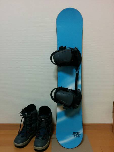 ★BE!POP ビーポップ 子供用 108㎝ スノーボード 3点セット