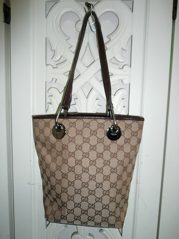 ★ＧＵＣＣＩ・１２０８４０★ＧＧ柄トートバッグ★