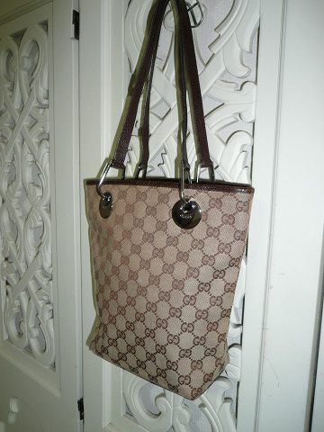 ★ＧＵＣＣＩ・１２０８４０★ＧＧ柄トートバッグ★