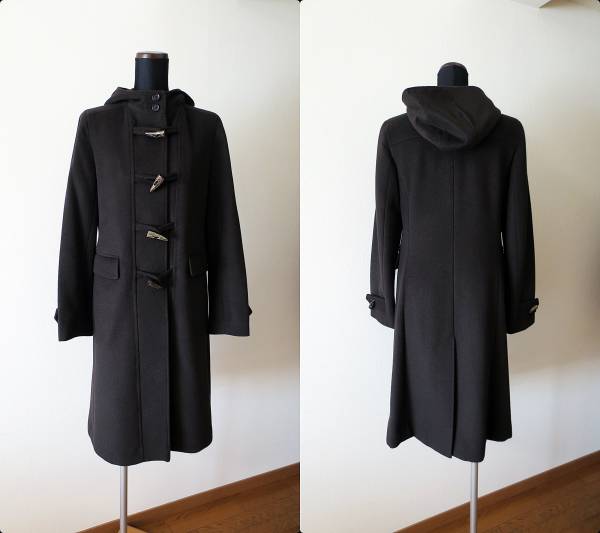 美品・KIYOKO TAKASE・カシミア混のロングダッフルコート・M