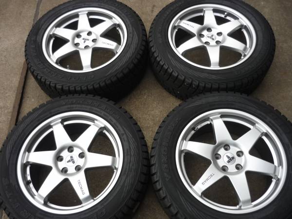 ボルボ XC60 テクマグ ヨコハマスタッドレス バリ山付 4本セット