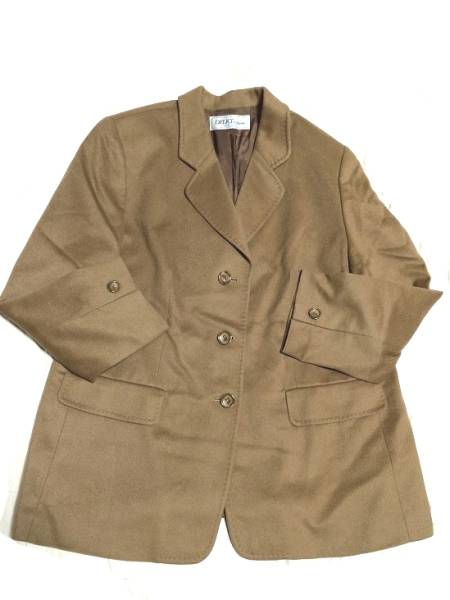 カシミア カシミヤ 100％ ジャケット コート 大きい15号　 A659