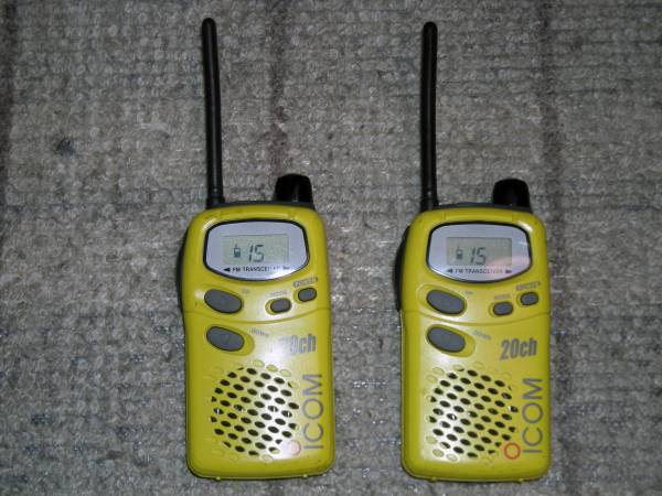 ICOM アイコム 小電力トランシーバー IC-4008W イエロー２台