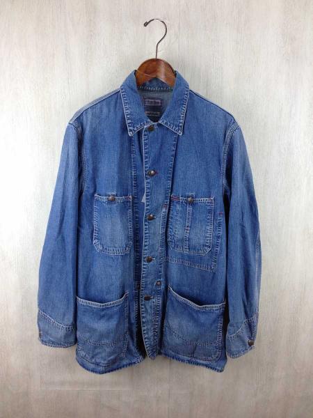 BLUE BLUE◆カバーオール/2/デニム/IDG