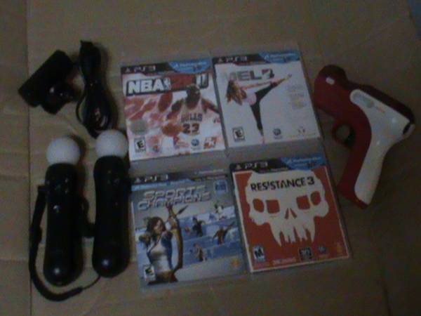 PS3 Move コントローラー 2個 EYEカメラ おまけソフト4点 他