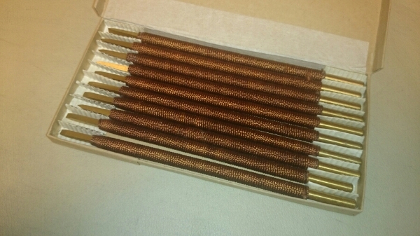 篆刻 鐵筆 印刀 刃幅3mm 10本セット 未使用品 書家の愛蔵品 印