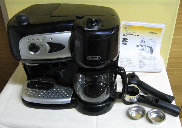 ◎デロンギ コンビ コーヒーメーカー BCO261N-B 中古品 同梱について