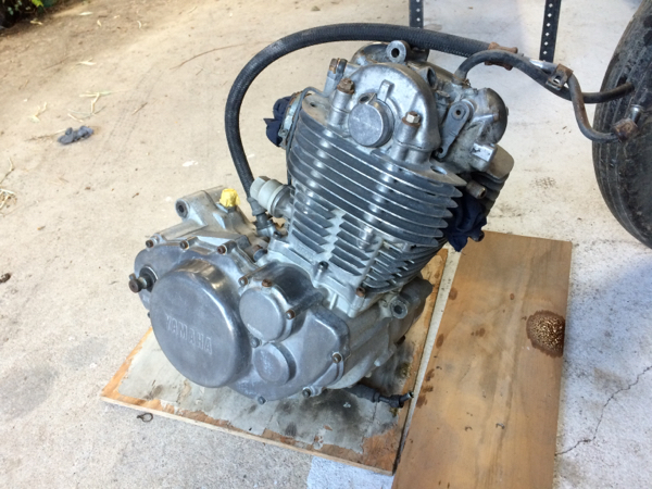 SR500 最初期エンジン 重クランク 2J2 499cc 2J2-1014 SR400(2H6