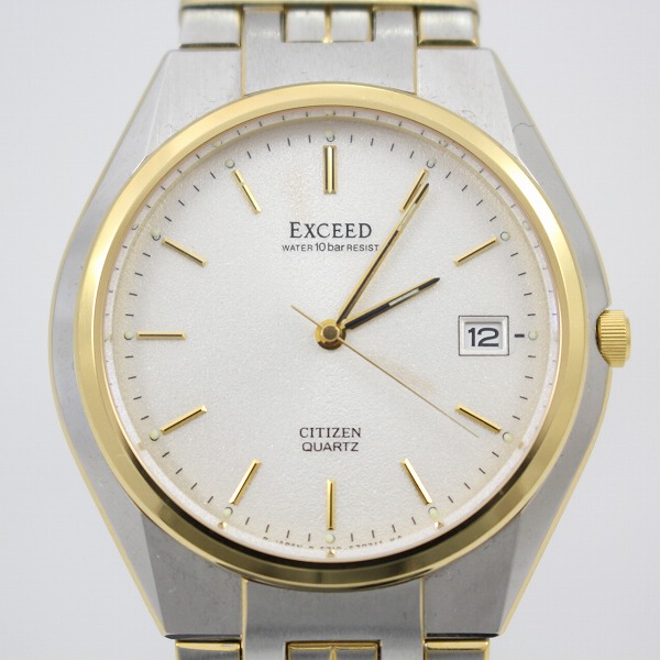 シチズン エクシード メンズクォーツ EBD74-7661【質屋】刻印有