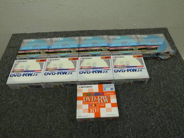 AA19B/DVD-RW/メーカー色々/インクジェット対応/100枚/TDK他