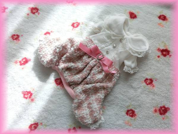 sakura☆　胴32丈23.5　ベロア＆ツイードのふんわりつなぎ