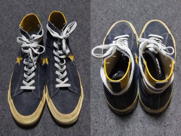 27.5cm 9 銀箱 80s コンバース ワンスター ハイカット スエード