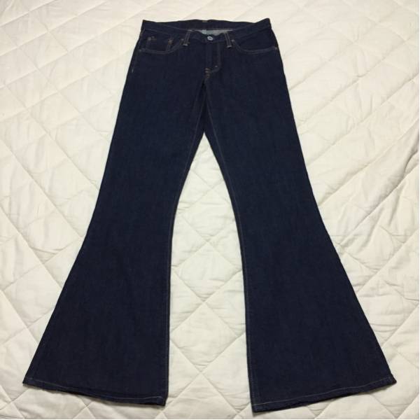 美品EDWINエドウィン500VG日本製フレアベルボトム29濃紺