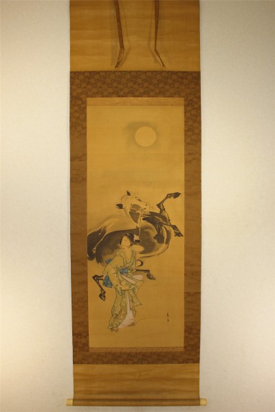 菊池容斎　美人馬之図　先哲遺物展覧会出品作品　31 い459 ■S■