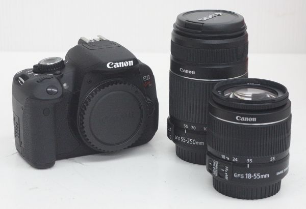 〒Canon EOS Kiss X6i ダブルズームキット☆A3456 ***こ案内は 【公式