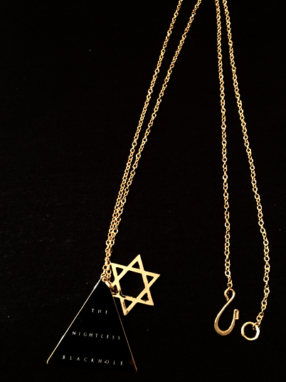 【新品】黒夢 ヘキサグラム&ピラミッドネックレス 金 Sads清春