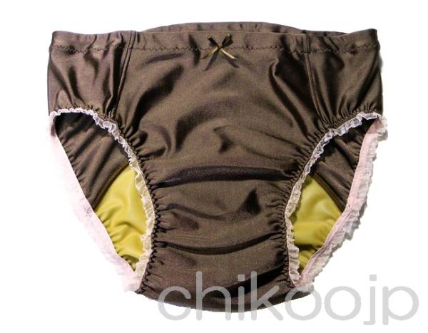 2wayマルーンフリルトリコットセミビキニ生理帯