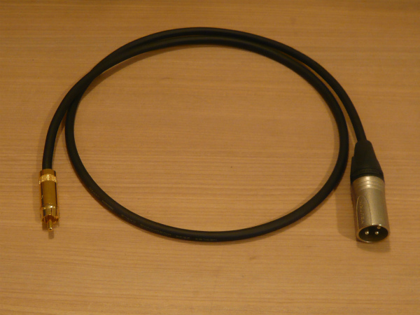 ★ 即決 RCA⇔XLRオス 2m BELDEN 8428 NEUTRIK 金メッキ ★