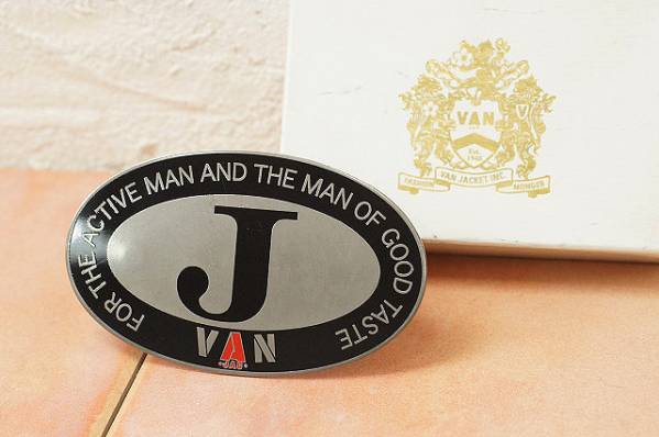 VAN JAC カーバッジ J 日本 グリルバッジ レーシングメイト 旧車