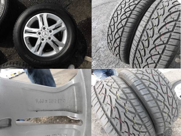 ベンツ G350d純正 265/60R18 タイヤホイール4本新車はずし