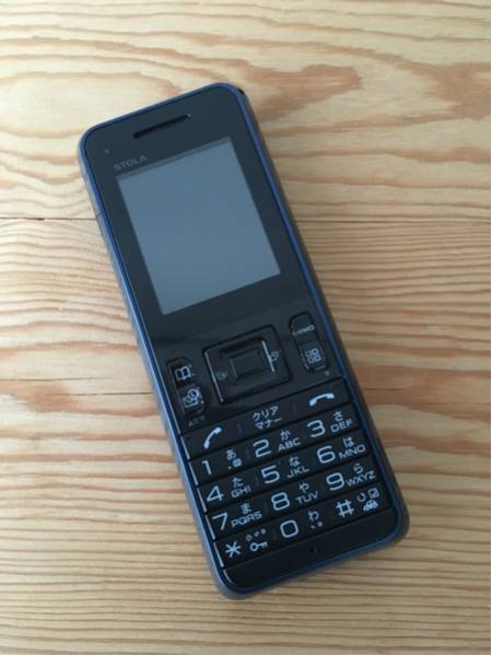 ウィルコム WILLCOM 京セラ STOLA WX08K ネイビー 送料164円