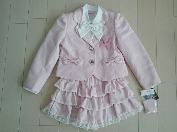 新品★フォーマルスーツ セット 120★入学 卒園 ピンク 女の子