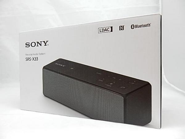 SONY SRS-X33 ワイヤレスポータブルスピーカー (ブラック) ☆JSC