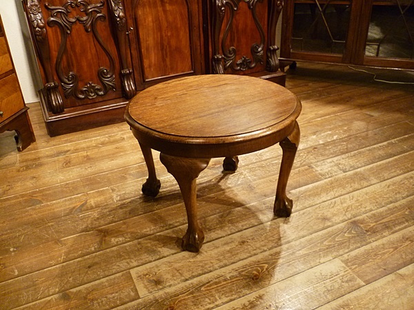 英国 イギリスアンティーク 丸 ラウンド コーヒーテーブル 5982