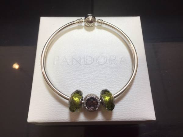 PANDORA】 パンドラ SV925 チャーム ブレスレット バングル♪ S 
