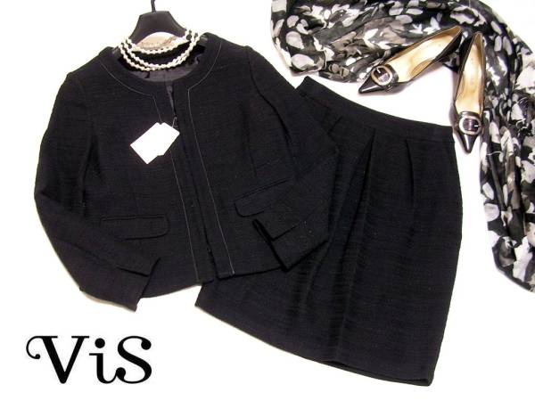 新品ROPEロペVISビス☆ミディーツイードセットアップスーツｋ