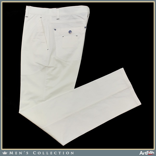 CAPRI 【伊】15SS 白 italy刺繍ストレッチ パンツg253*91cm新品