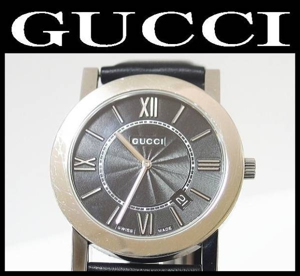 GUCCI】グッチ 腕時計 5200M メンズ 黒文字盤 クォーツ GUCCIグッチ