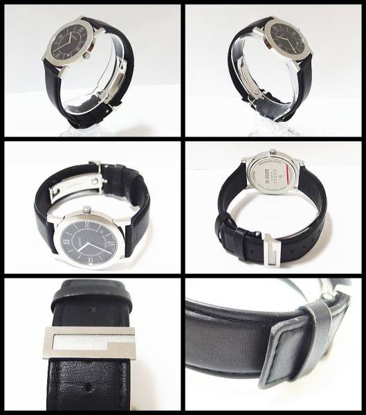 GUCCI】グッチ 腕時計 5200M メンズ 黒文字盤 クォーツ GUCCIグッチ