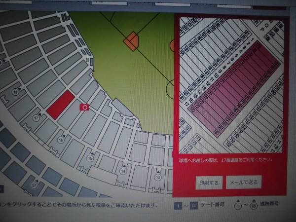 3/27 阪神vs中日 京セラ 3塁特別指定 下段10列 通路側 良席1枚！