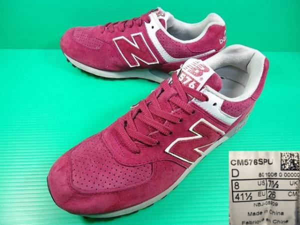 0731■美品NEWBALANCECM576SPUニューバランス紫26スエード