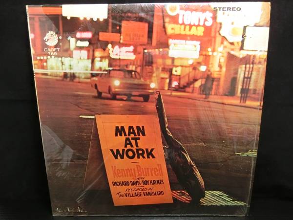 【US廃盤★SHRINK残★CADET深溝美品】KENNY BURRELL/MAN AT WORK