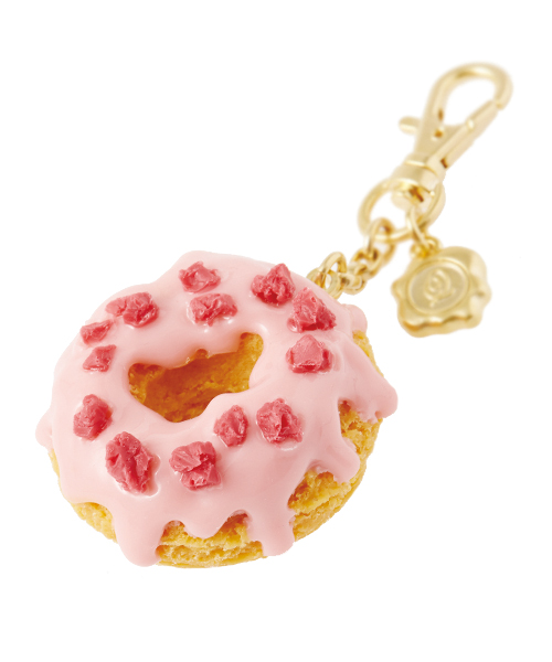 Q-pot. メルティー ストロベリー ドーナッツ バッグチャーム