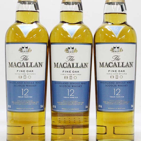 マッカラン ファインオーク 12年 350ml 未開封 The Macallan ☆古酒1円~3本/マッカラン12年ファインオーク350mlO6B2316-17.47 ,☆古
